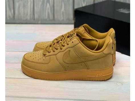 nike air force 1 07 WB flax brown кроссовки садовод