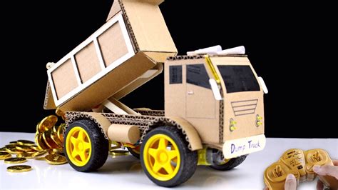 How To Make Rc Dump Truck From Cardboard Mr H2 Diy Remote Control Car