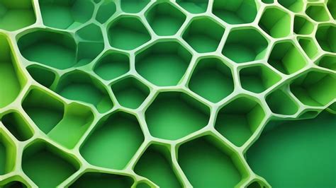 Premium Ai Image Abstract Green Background Of Voronoi Diagram 3d Render