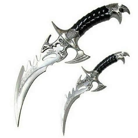 Draco Twin Fantasy Dagger Set Wsheath