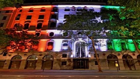 Indian High Commission Building In London Lit Up In Energy Efficient