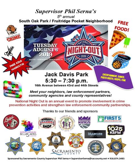 National Night Out 2019 Phil Serna