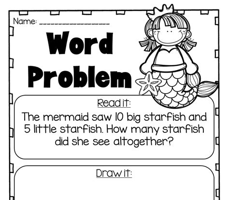 Math Worksheets For 1st Grade Word Problems Matthew Sheridans School