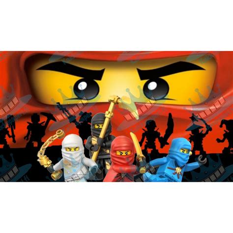 Lego Ninjago All Ninjas Edible Cake Topper Image Abpid00025v1 Mail