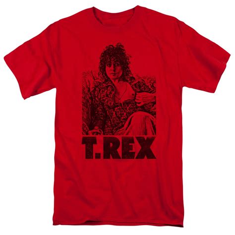 T Rex 70s English Rock Band Marc Bolan Lounging Adult T Shirt Tee 3043