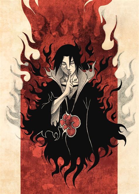 Amaterasu Poster Print By Mcashe Art Displate In 2021 Itachi