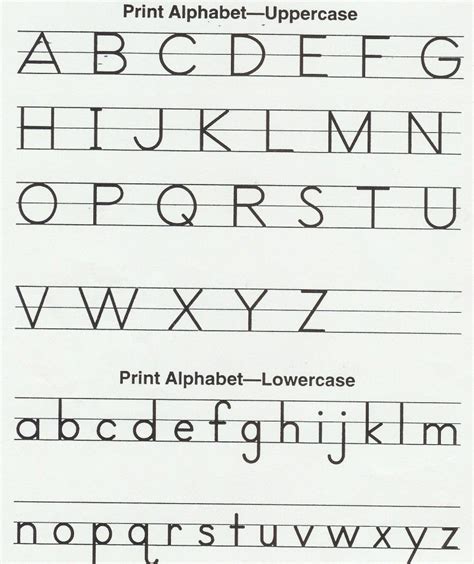 Alphabet worksheets for preschoolers