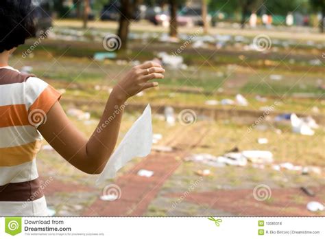 Pollution Of People Waste Royalty Free Stock Photos Image 10085318