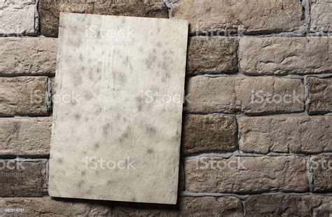 Paper On Wall Stock Photo Download Image Now Backgrounds Blank