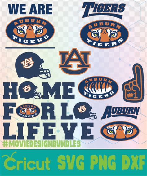 AUBURN TIGERS FOOTBALL NCAA LOGO SVG PNG DXF Movie Design Bundles