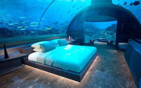 Maldivian Under Water Hotel Rooms 水中ホテル モルディブ モルディブ 海