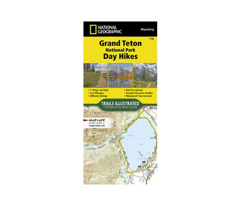 National Geographic Grand Teton National Park Day Hikes Map Feral