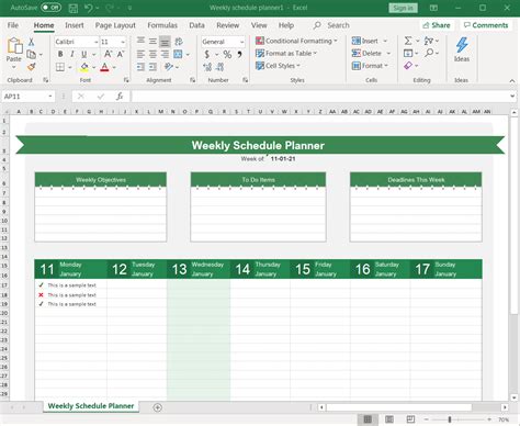 Excel 12 Month Calendar 2021 Excel Calendar Template For 2021 And Beyond