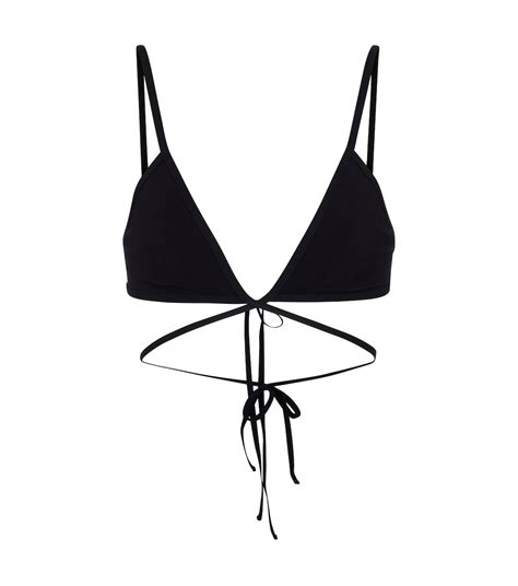 Wrapround Triangle Bikini Top In Black Christopher Esber Mytheresa