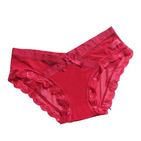 Snowshine Ylw Women Cute Letter Panties Thongs Underwear Seamless