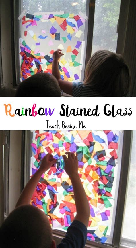 Rainbow Stained Glass Window Teach Beside Me
