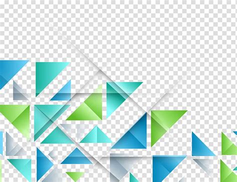 Blue And Green Triangle Geometric Shape Pattern Colorful Geometric