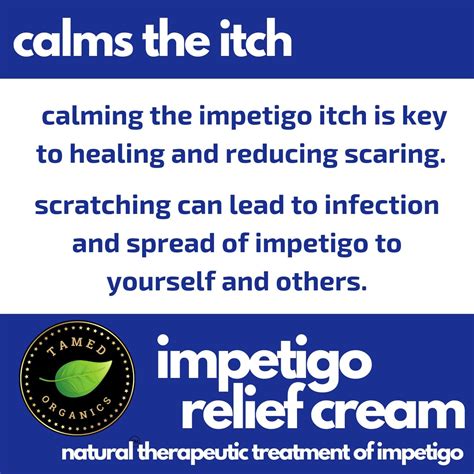 Buy Tamed Organics Impetigo Relief Treatment Cream Fast Acting Safe