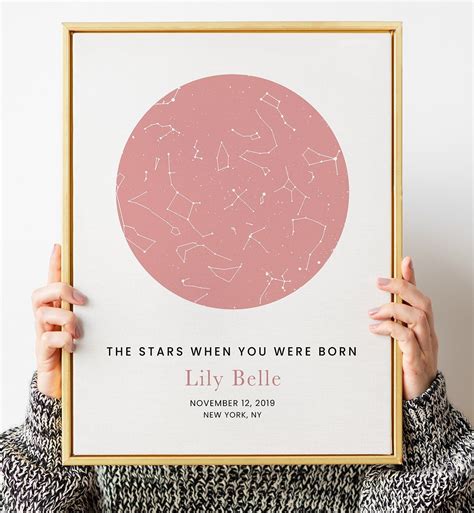 Personalized Baby Birth Star Map Print Star Map Star Map Art