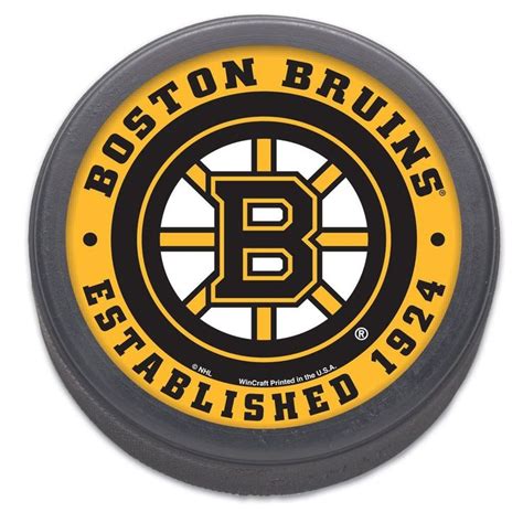 Boston Bruins Hockey Puck Packaged Est 1924 Design Bruins Hockey