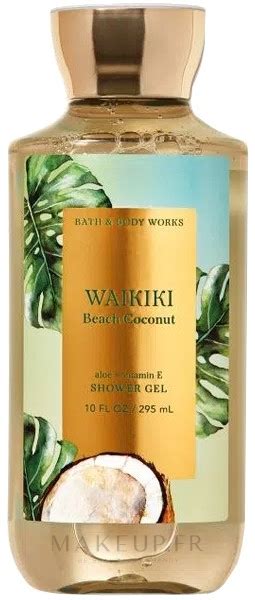 Bath Body Works Waikiki Beach Coconut Shower Gel Gel Douche Noix De Coco De Plage Makeup Fr