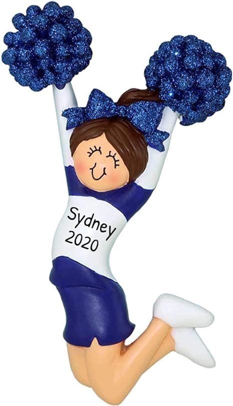 Personalized Cheerleader Christmas Ornament 2023 Cheer Captain Ornament Cheer