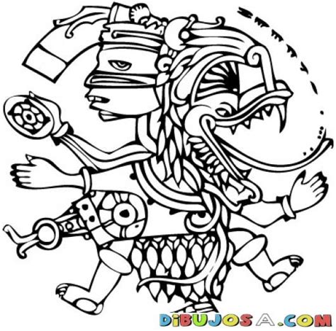 Dibujomaya Para Pintar Y Colorear Un Dibujo Maya Colorear Mayas