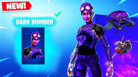 Dark Bomber Skin Gameplay New Skins Fortnite New Update Youtube