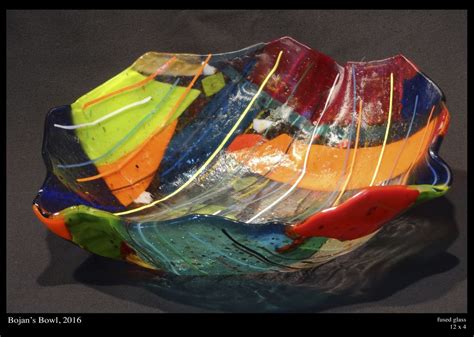 Custom Fused Glass Serving Bowls By David L Zvanut Fine Art