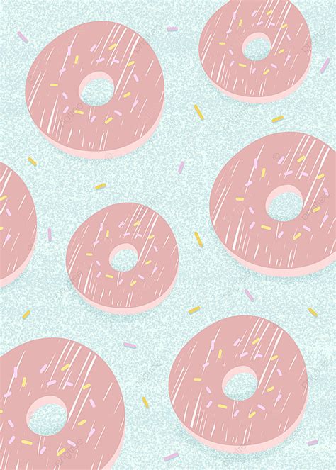 Cute Donut Pattern Wallpaper Background Wallpaper Image For Free
