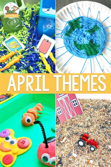 April Preschool Themes Pre K Pages