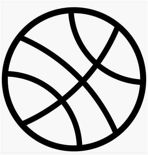 Basketball Outline Vector At Collection Of Basketball