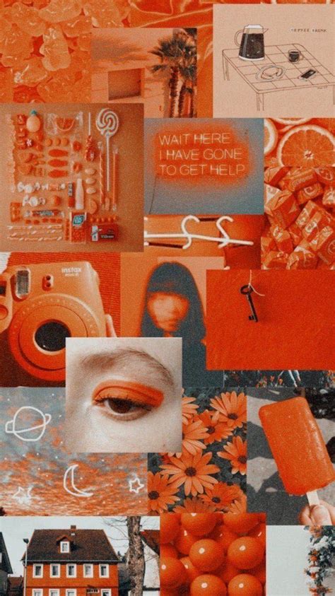 Orange Aesthetic Girl Wallpapers On Wallpaperdog Vlrengbr