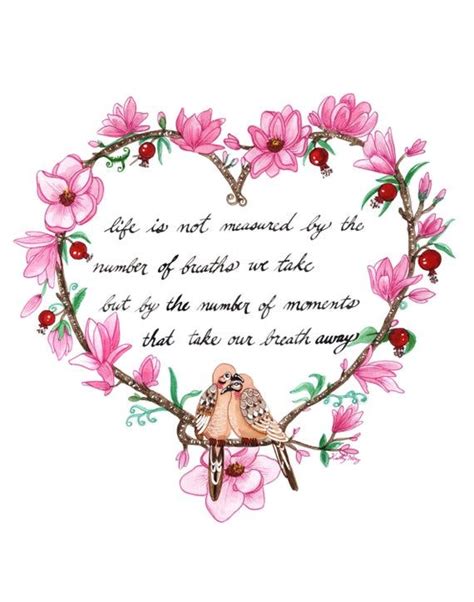 Title Valentines Day Pink Magnolia Mourning Doves Pomegranate