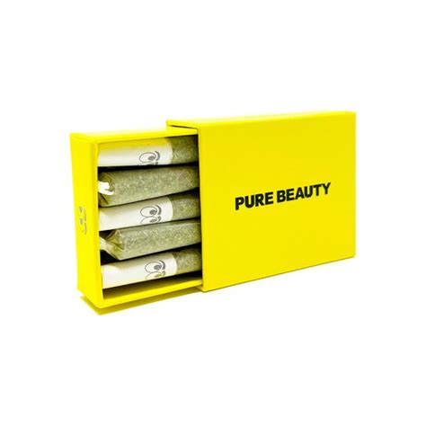Pure Beauty Yellow Box Pre Roll Pack Uk Weed Farm Dispensary