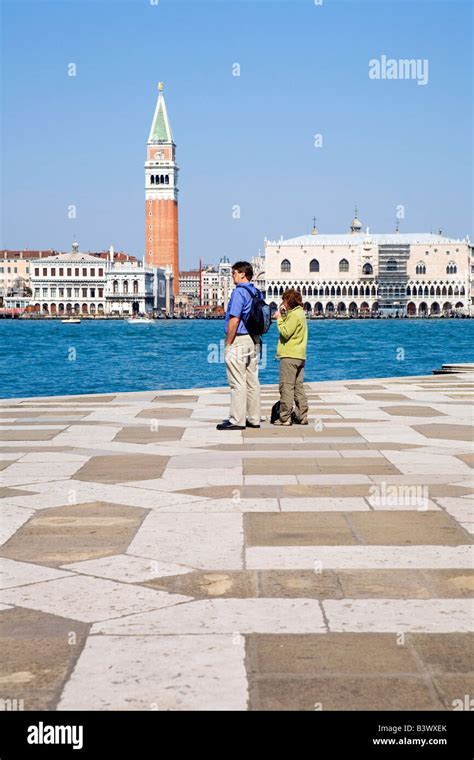 View Over The Canale Di San Marco Towards The Campanile In Piazza San Marco From San Giorgio