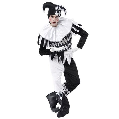 Black And White Harlequin Costume Wonderland
