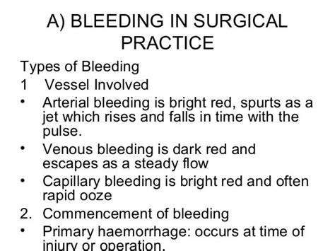 Surgical Emergencies A Bleeding In Surgery