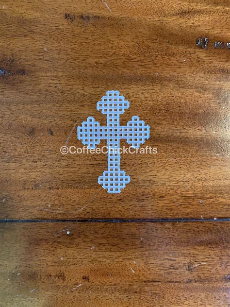 Ribbon Cross Plastic Canvas Small Cross Plastic Canvas Cross For