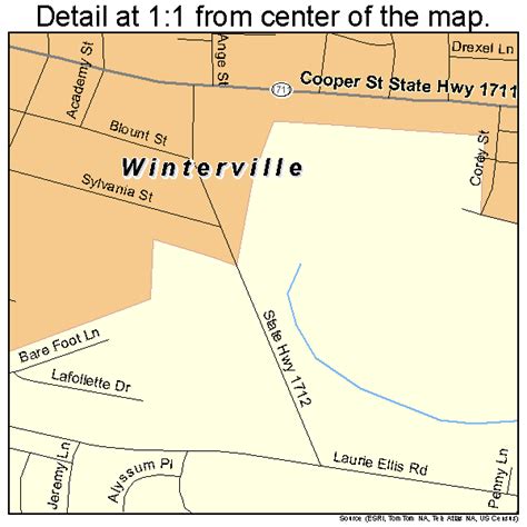 Winterville North Carolina Street Map 3775060