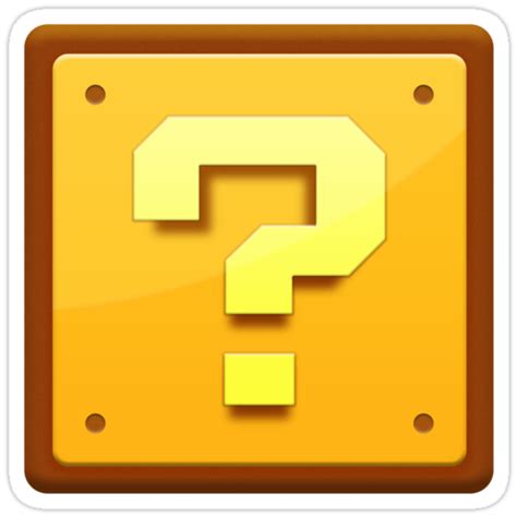 "Mario Question mark " Stickers by Ejpokst | Redbubble png image