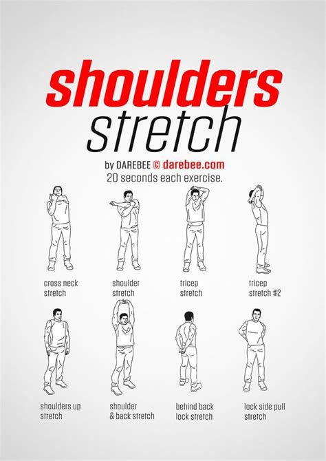 Shoulders Stretch Shoulder Workout Rotator Cuff Exercises Exercise