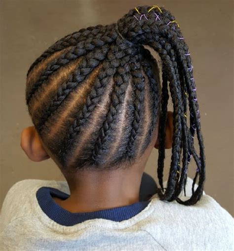 Don't keep them in over two weeks (varies depending on your child's activity).cute back to school natural hairstyles for african american kids … shuku (nigerian name for the back hairstyle) with twists african boxer braids hairstyles, girls Best 14 African American Toddler Ponytail Hairstyles | New ...