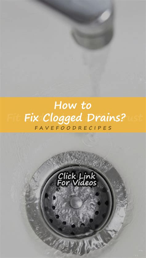 How To Fix Clogged Drains