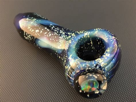 Galaxy Glass Pipe Black Interstellar Nebula Space Spoon