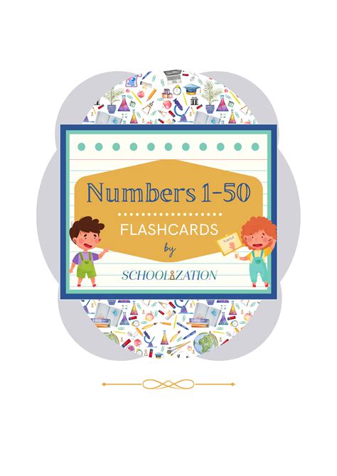 Numbers 1 50 Flashcards By Schoolization Schoolization