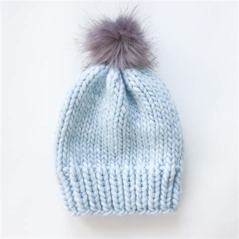Simple Chunky Knit Wool Hat | AllFreeKnitting.com