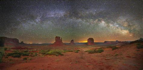 Monument Valley At Night Sky And Telescope