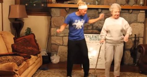 she asks her grandma to get up and dance but she ends up stealing the show inner strength zone