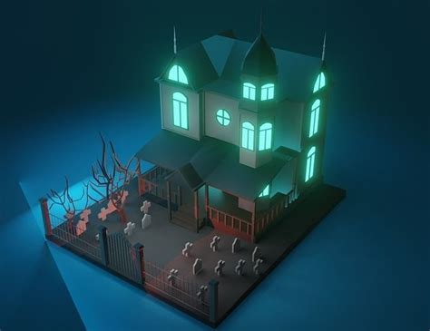 haunted house 3d model cgtrader